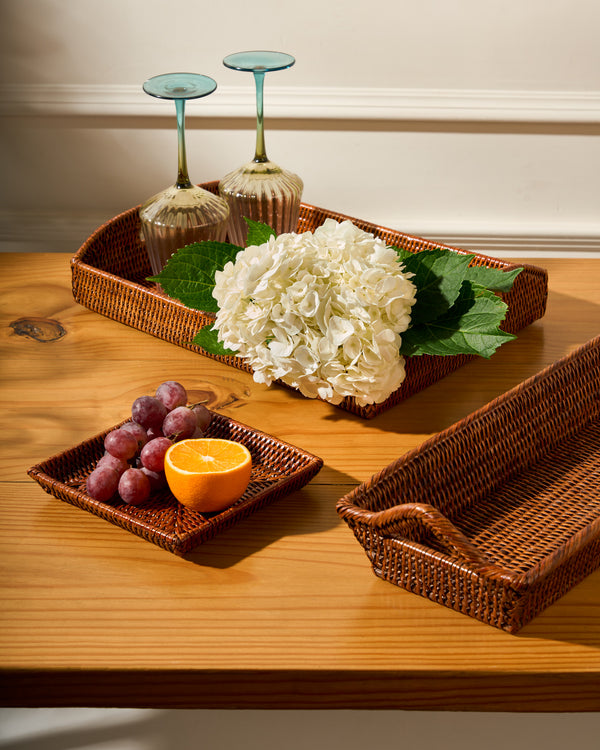 SQUARE RATTAN TRAY