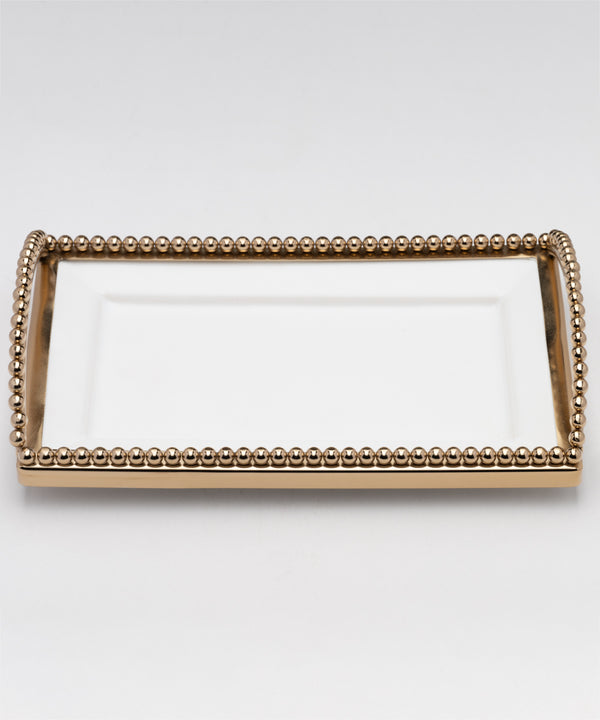 BEADED SERVING TRAY